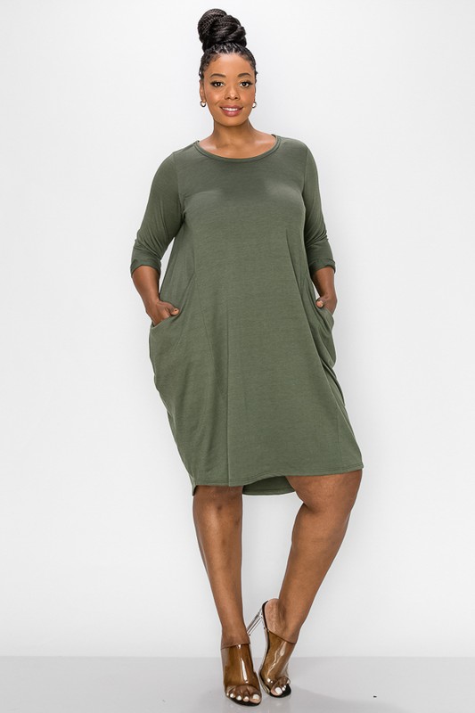 PLUS RELAXED DRESS